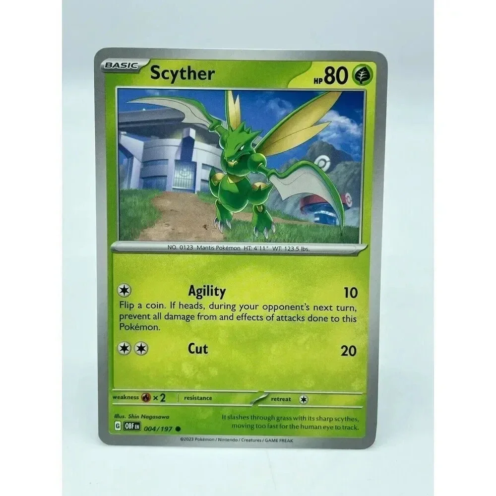 Scyther‎ 004/197 Common S&V: Obsidian Flames Non-Holo Pokemon TCG Mint Unplayed